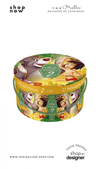 Cutie trusou botez cu Mowgli din Cartea Junglei desene animate 3